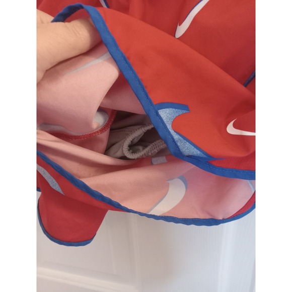 Nike Girls Dri-Fit Tempo Allover Swoosh Print Running Shorts Lined Large‎ Look - Picture 8 of 8